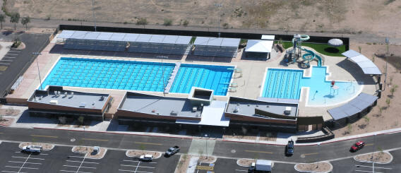 Kino Aquatic Center from the sky